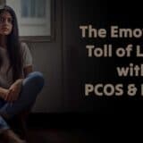 Woman with PCOS looking sad - Emotional Toll PCOS PCOD